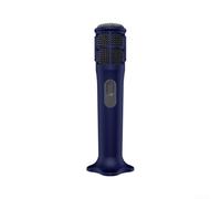 Funda de silicona resistente a caídas con base para JBL para micrófono inalámbrico PartyBox, funda protectora antirrodadura con soporte, recortes precisos, carcasa ligera a prueba de golpes (azul)