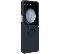 Funda De Silicona Samsung Galaxy Z Flip5 Con Anillo Indigo Azul Nuevo