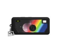 Funda de Silicona Solamente para Llavero de Cámara Digital CHARMERA, Caja Sorpresa, Funda para Llavero - Sin Cámara, Color Negro