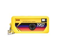 Funda de Silicona Solamente para Llavero de Cámara Digital CHARMERA Caja Sorpresa Funda para Llavero - Sin Cámara Amarillo