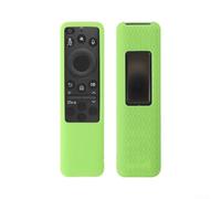 Funda de silicona suave a prueba de golpes compatible con Samsung BN59-01480A control remoto de televisión, protección de cobertura completa y brillo luminoso (verde luminoso)