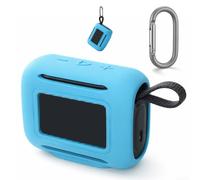 Funda de silicona suave al tacto compatible con JBL para GO5 que ofrece absorción de golpes y estabilidad de agarre (azul)