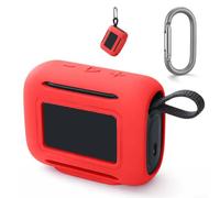 Funda de silicona suave al tacto compatible con JBL para GO5 que ofrece absorción de golpes y estabilidad de agarre (rojo)