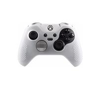 Funda de silicona suave antideslizante blanca para el mando Elite de Microsoft Xbox One