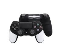 Funda de silicona suave blanca y negra para el mando Sony PlayStation Dualshock 4 PS4 DS4 Pro Slim.