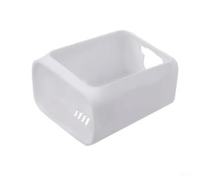 Funda de silicona suave compatible con Eufy Security S230 Plus para dispositivos Solocam S40 con textura anticaídas en blanco para seguridad en el jardín (blanco)