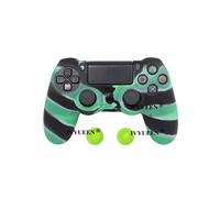 Funda de silicona suave de camuflaje verde para el control de Sony PlayStation Dualshock 4, PS4, DS4 Pro Slim.