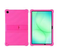 Funda de Silicona Suave for Tablet Compatible con Samsung Galaxy Tab A11 Plus de 11 Pulgadas SM-X230/X236B 2025 con Soporte antigolpes.(Rose Red)