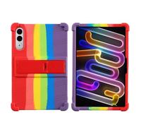 Funda de Silicona Suave for Tablet Lenovo Xiaoxin Pad Pro GT de 11.1 Pulgadas TB-710FU 2025. Funda Protectora Reforzada contra Golpes con Soporte.(Rainbow)