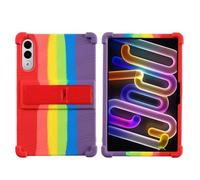 Funda de Silicona Suave for Tableta con Soporte Adecuada for Lenovo Yoga Tab 11,1 Pulgadas TB710FU 2025 Funda anticaída a Prueba de Golpes(Multi)