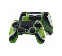 Funda de silicona suave Green Camo 2 para el mando Sony PlayStation Dualshock 4 PS4 DS4 Pro Slim