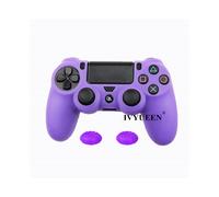 Funda de silicona suave morada para el mando Sony PlayStation Dualshock 4 PS4 DS4 Pro Slim.