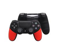 Funda de silicona suave negra y roja para el control Sony PlayStation Dualshock 4 PS4 DS4 Pro Slim.