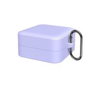 Funda de silicona suave para auriculares Timekettle W4 Pro, funda protectora a prueba de golpes con agarre ergonómico, carcasa ligera para gimnasio, viajes, viajes, viajes, color negro (morado)