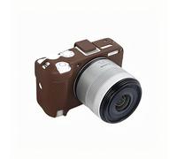 Funda de silicona suave para cámara, color marrón, textura suave, brillante, armadura de goma, protector de cuerpo con cubierta de zapata para cámara Canon R50V