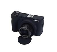 Funda de silicona suave para cámara, color negro, textura suave y brillante, armadura de goma, protector de cuerpo para cámara Canon PowerShot V1