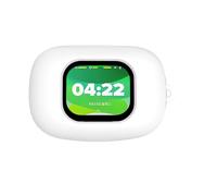 Funda de silicona suave para Cleer Arc 5, a prueba de golpes, V6Q0, con gancho protector, color blanco