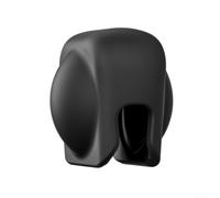 Funda de silicona suave para Insta360 X5 X4 - Funda protectora a prueba de golpes con protector de tapa de lente - Funda antiarañazos para almacenamiento de viaje - Negro 5,5 x 5,5 x 6 cm