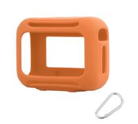 Funda de silicona suave para JBL Go 5 a prueba de golpes de 360° de cuerpo completo, carcasa protectora ultrafina (naranja)