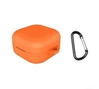 Funda de silicona suave para Samsung Buds 4 Pro - Estilo de cubierta resistente - Capa resistente a los arañazos - Diseño de ajuste seguro - Uso deportivo al aire libre - Verde (naranja)