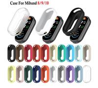 Funda de Silicona Suave para Xiaomi Band 10 9 8 NFC, Funda Protectora Elástica para Xiaomi Mi Band 8 9 10 Water Green For Miband 8 9 10