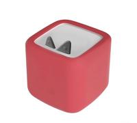 Funda de silicona tipo piel para reproductor de audio Toniebox 2 que ofrece un ajuste cómodo y resistencia a los arañazos en entornos activos de juego y aprendizaje (rojo)