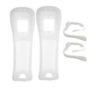Funda de Silicona y Correa para la muñeca para el Mando a Distancia de Wii, Funda Protectora con Correa para la muñeca, 2 Piezas, Antideslizante, Resistente al Desgaste y Duradera