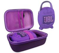 Funda de silicona y funda de transporte rígida para altavoz Bluetooth portátil JBL Clip 5, bolsa de almacenamiento protectora para accesorios de altavoz JBL Clip 5 (morado)