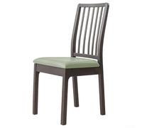 Funda de silla de comedor con correa elástica, protector de piel sintética impermeable para una fácil instalación y cobertura (verde)