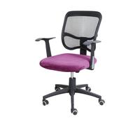 Funda de silla de oficina de terciopelo Fundas for sillas de oficina, almohadillas redondas gruesas for asientos, fundas respaldo for , cojines antideslizantes for comedor en casa(Color 10)