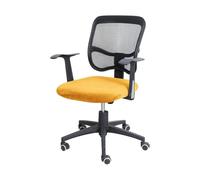 Funda de silla de oficina de terciopelo Fundas for sillas de oficina, almohadillas redondas gruesas for asientos, fundas respaldo for , cojines antideslizantes for comedor en casa(Color 13)