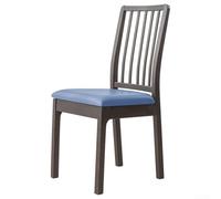 Funda de silla de poliuretano con correa elástica impermeable y resistente a las manchas para una fácil instalación en sillas de comedor (gris azul)