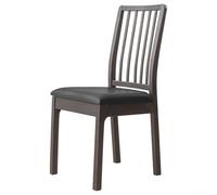 Funda de silla de poliuretano con correa elástica impermeable y resistente a las manchas para una fácil instalación en sillas de comedor (negro)