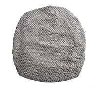Funda de silla de tela jacquard elástica con correa elástica para sillas de ocio y comedor, fácil de mantener y protege las superficies de las sillas (gris medio)