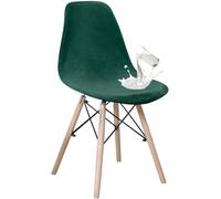 Funda De Silla Nórdica De Terciopelo - Juego De 1,2,4,6,8Fundas Elásticas, Lavables Y Ajustables para Comedor, Cocina Y Oficina(Dark Green,6 PCS)