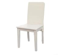 Funda de silla para hoteles y restaurantes, tela suave y elegante que protege tu silla mientras mejora la belleza (blanco)