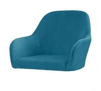 Funda de sillón alto de felpa, tela protectora con función resistente al agua, protector elástico de muebles para sillas de comedor (azul)