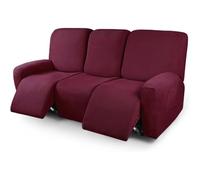 Funda de Sillon Relax Reclinable 4/6/8 Piezas, Elástica Jacquard Fundas de Sofá 1/2/3 Plaza con Bolsillos Laterales, Extraíbles y Lavables Antideslizante Fundas para Sillón Reclinable Relax ( Color :