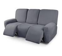 Funda de Sillon Relax Reclinable 4/6/8 Piezas, Elástica Jacquard Fundas de Sofá 1/2/3 Plaza con Bolsillos Laterales, Extraíbles y Lavables Antideslizante Fundas para Sillón Reclinable Relax ( Color :