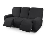 Funda de Sillon Relax Reclinable 4/6/8 Piezas, Elástica Jacquard Fundas de Sofá 1/2/3 Plaza con Bolsillos Laterales, Extraíbles y Lavables Antideslizante Fundas para Sillón Reclinable Relax ( Color :