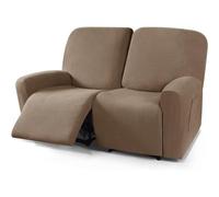 Funda de Sillon Relax Reclinable 4/6/8 Piezas, Elástica Jacquard Fundas de Sofá 1/2/3 Plaza con Bolsillos Laterales, Extraíbles y Lavables Antideslizante Fundas para Sillón Reclinable Relax ( Color :