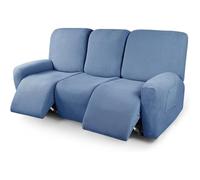 Funda de Sillon Relax Reclinable 4/6/8 Piezas, Elástica Jacquard Fundas de Sofá 1/2/3 Plaza con Bolsillos Laterales, Extraíbles y Lavables Antideslizante Fundas para Sillón Reclinable Relax ( Color :