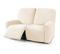 Funda de Sillon Relax Reclinable 4/6/8 Piezas, Elástica Jacquard Fundas de Sofá 1/2/3 Plaza con Bolsillos Laterales, Extraíbles y Lavables Antideslizante Fundas para Sillón Reclinable Relax ( Color :