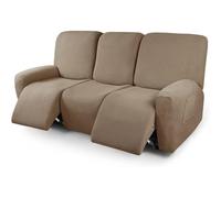 Funda de Sillon Relax Reclinable 4/6/8 Piezas, Elástica Jacquard Fundas de Sofá 1/2/3 Plaza con Bolsillos Laterales, Extraíbles y Lavables Antideslizante Fundas para Sillón Reclinable Relax ( Color :