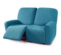 Funda de Sillon Relax Reclinable 4/6/8 Piezas, Elástica Jacquard Fundas de Sofá 1/2/3 Plaza con Bolsillos Laterales, Extraíbles y Lavables Antideslizante Fundas para Sillón Reclinable Relax ( Color :