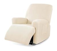 Funda de Sillon Relax Reclinable 4/6/8 Piezas, Elástica Jacquard Fundas de Sofá 1/2/3 Plaza con Bolsillos Laterales, Extraíbles y Lavables Antideslizante Fundas para Sillón Reclinable Relax ( Color :