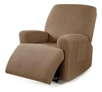 Funda de Sillon Relax Reclinable 4/6/8 Piezas, Elástica Jacquard Fundas de Sofá 1/2/3 Plaza con Bolsillos Laterales, Extraíbles y Lavables Antideslizante Fundas para Sillón Reclinable Relax ( Color :