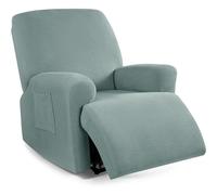 Funda de Sillón Relax Reclinable Elástica 1/2/3 Plaza , Jacquard Funda Reclinable 4/6/8 Piezas con Bolsillos Laterales, Antideslizante Extraíbles y Lavables Fundas Reclinable Protector ( Color : #4 ,