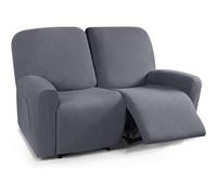 Funda de Sillón Relax Reclinable Elástica 1/2/3 Plaza , Jacquard Funda Reclinable 4/6/8 Piezas con Bolsillos Laterales, Antideslizante Extraíbles y Lavables Fundas Reclinable Protector ( Color : #1 ,
