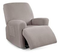 Funda de Sillón Relax Reclinable Elástica 1/2/3 Plaza , Jacquard Funda Reclinable 4/6/8 Piezas con Bolsillos Laterales, Antideslizante Extraíbles y Lavables Fundas Reclinable Protector ( Color : #3 ,